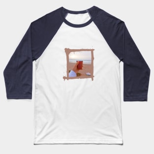 Coffee, Coastal Coffee: Embracing the Beach's Warmth, Sun, Sand Baseball T-Shirt